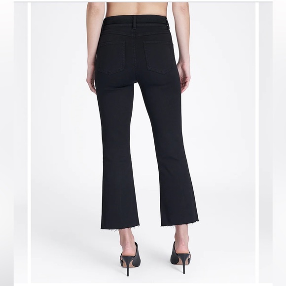 NWT SPANX Cropped Flare Jeans in Black Wash - Picture 3 of 8